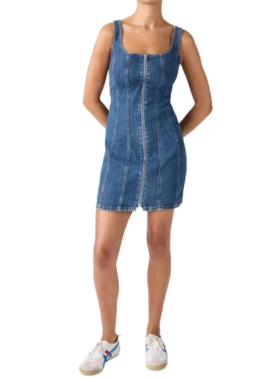 NEW LEVI'S seamed zip dress in she's so vague